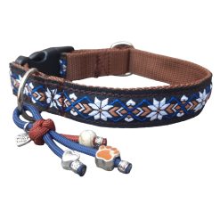Halsband snowflower hadmade with love by MYpetfactory